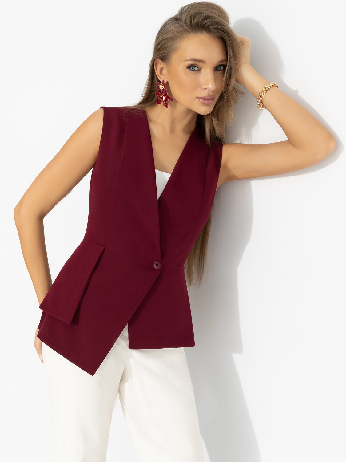 CHARUTTI Жилет 583147 12642 Бордовый