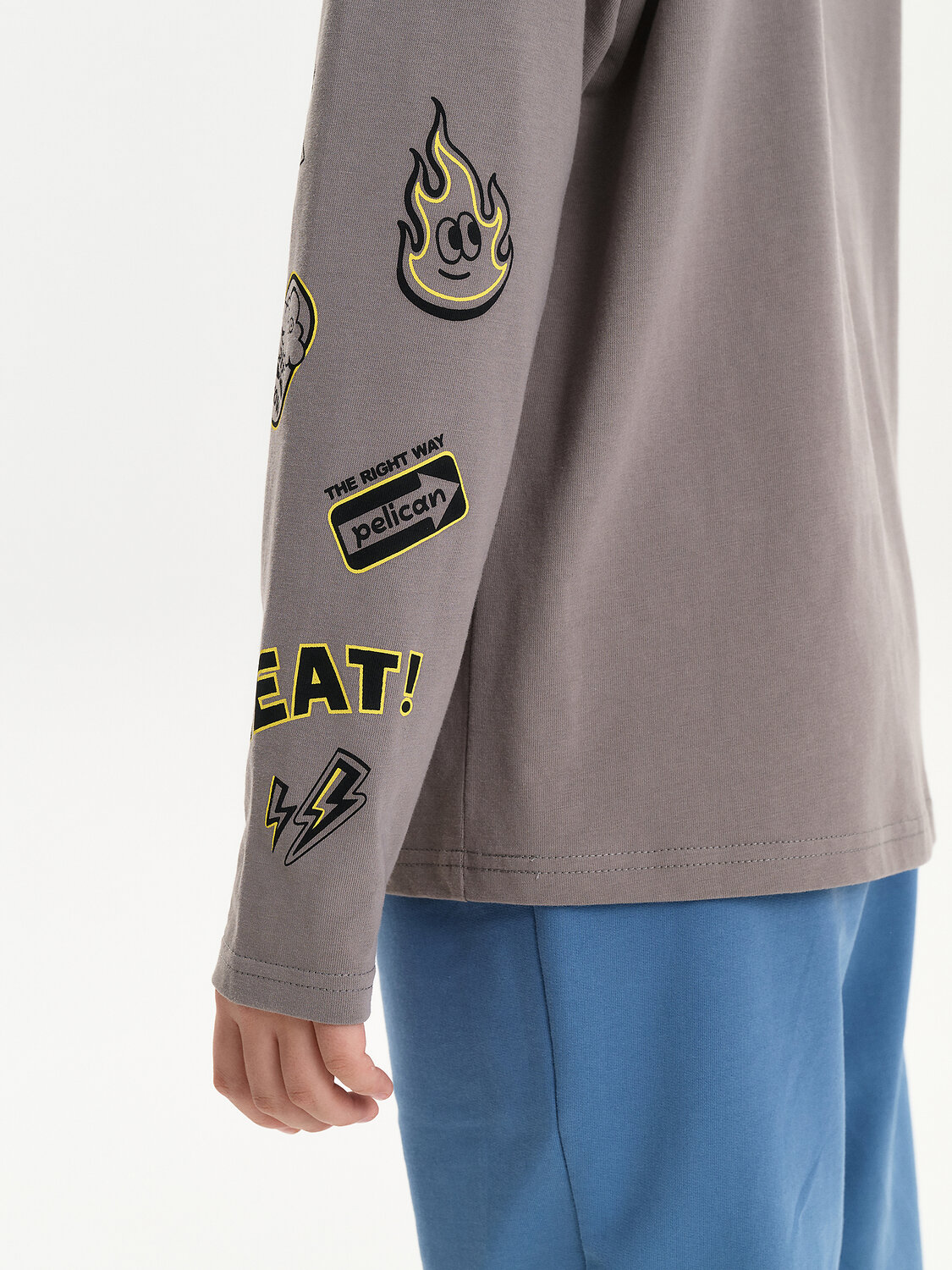 PELICAN Джемпер 583160 BFJ3387U Серый