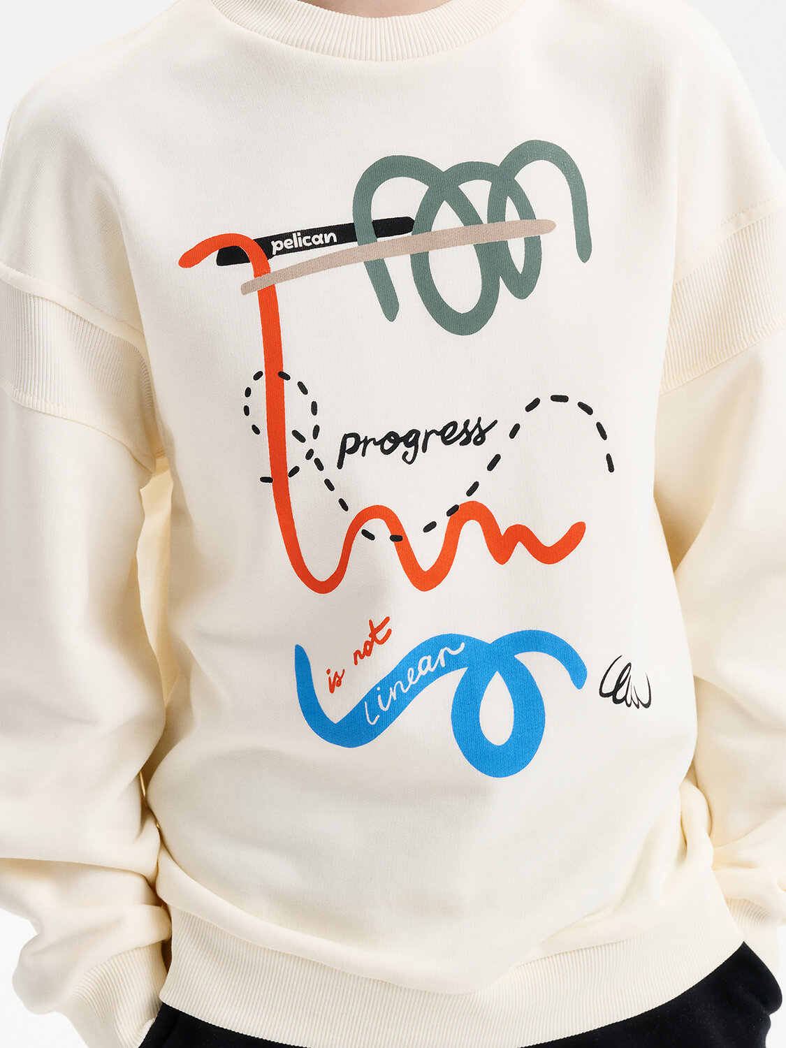 PELICAN Толстовка 583165 BFN3388/1U Молочный