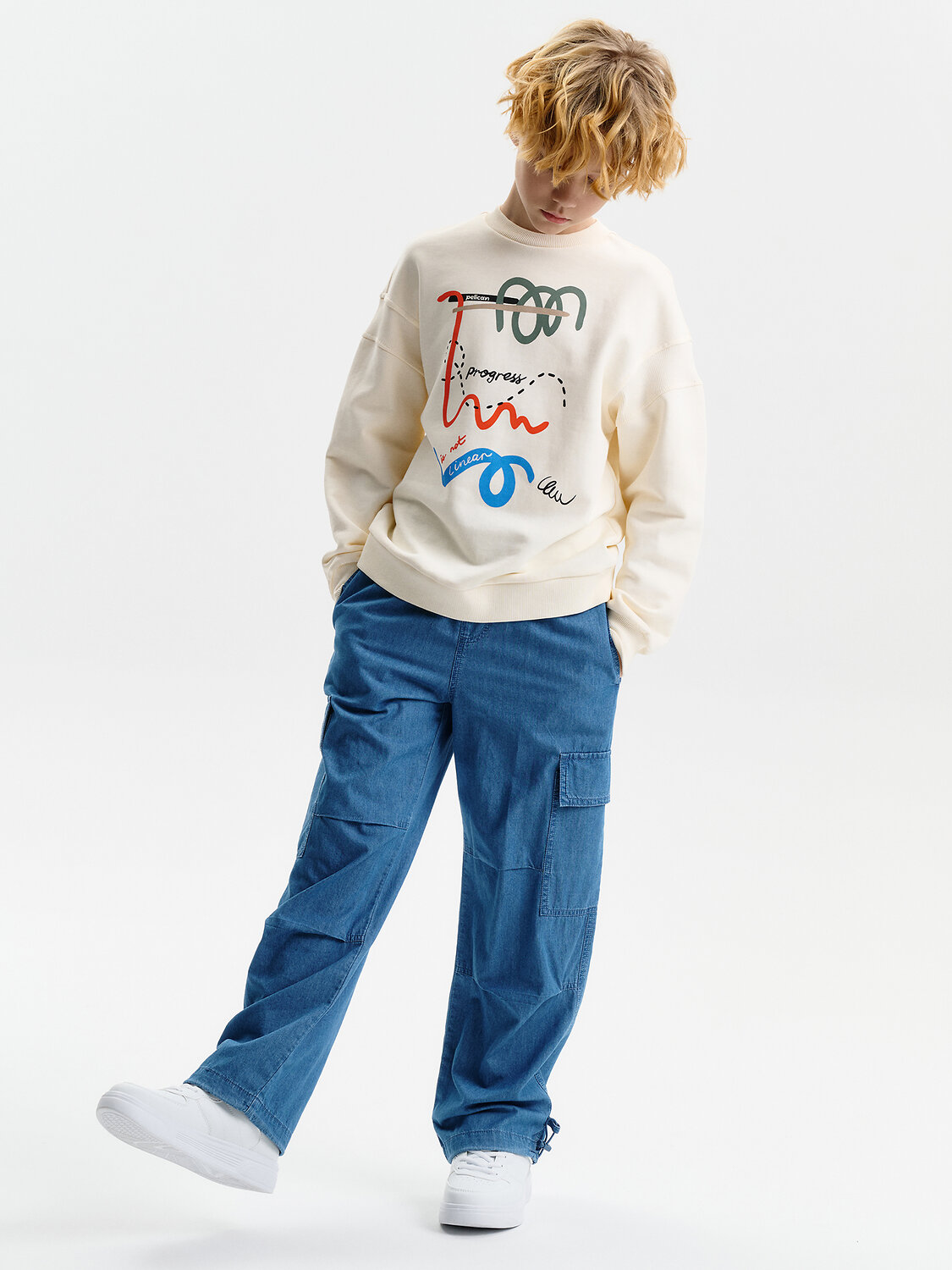 PELICAN Толстовка 583165 BFN3388/1U Молочный