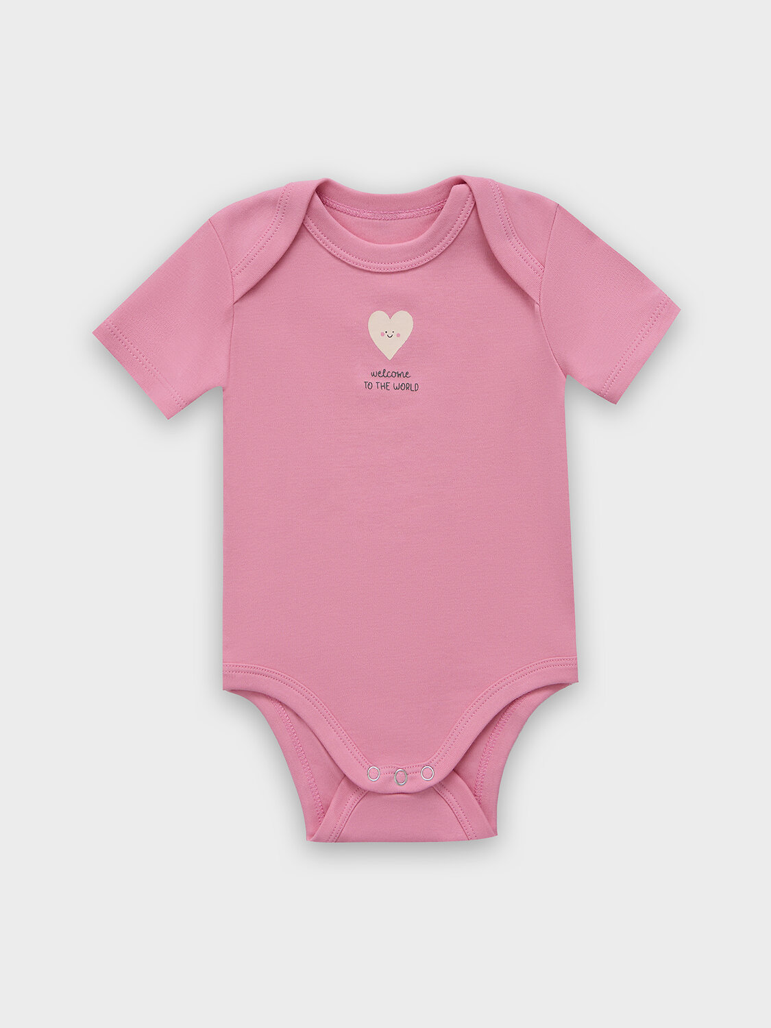 MARK FORMELLE Боди детское 583168 13015-2 сердечки на молоке +розовый