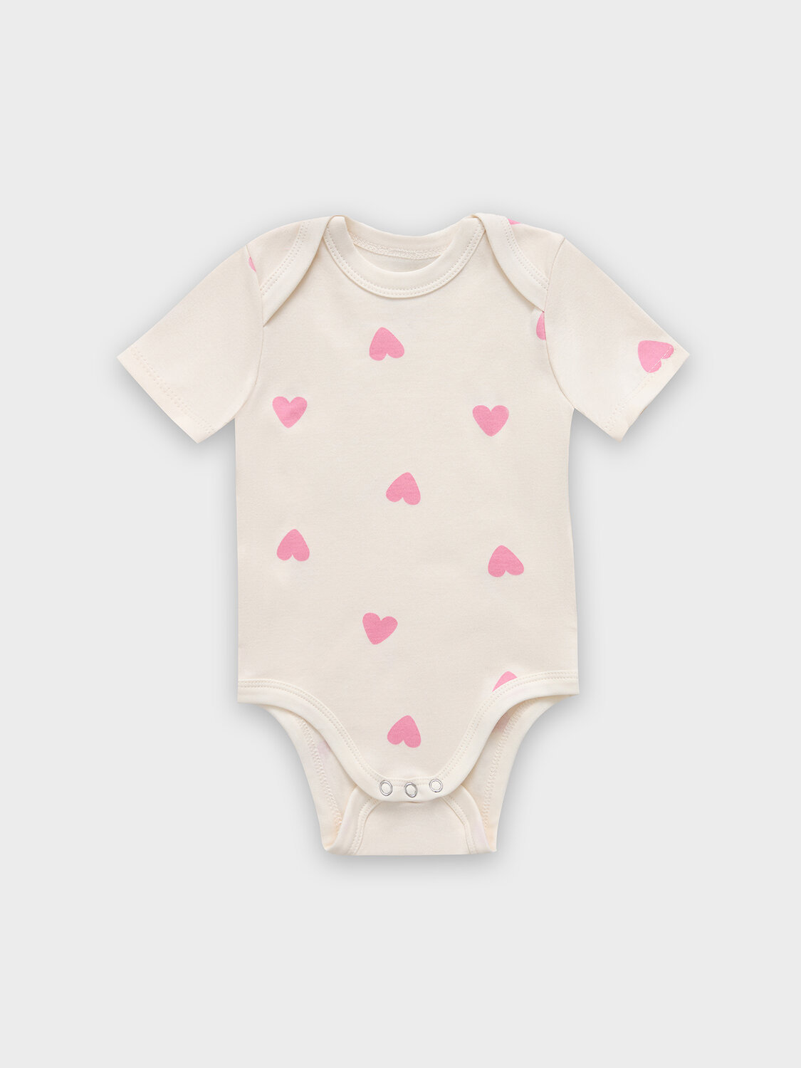 MARK FORMELLE Боди детское 583168 13015-2 сердечки на молоке +розовый