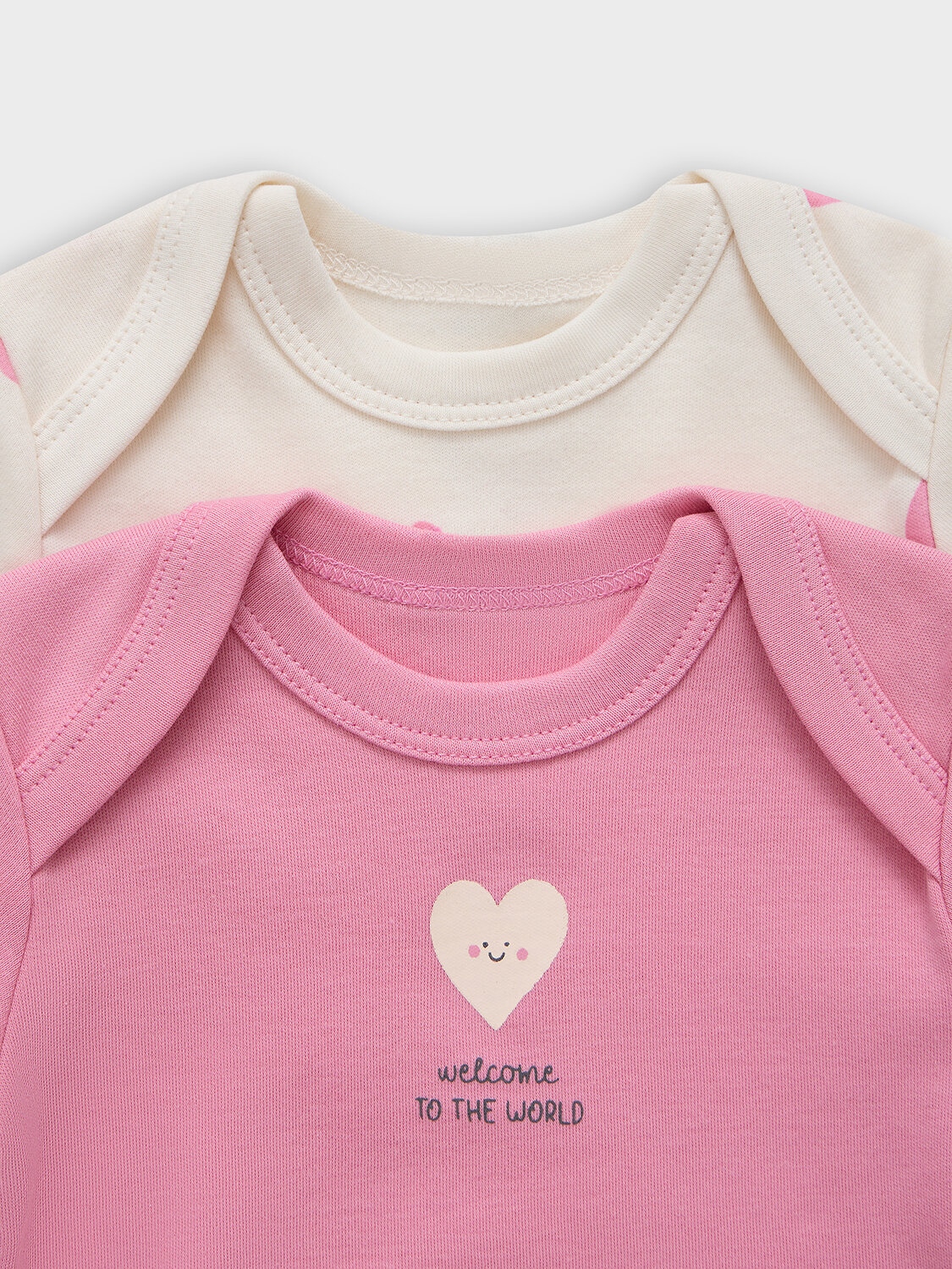 MARK FORMELLE Боди детское 583168 13015-2 сердечки на молоке +розовый