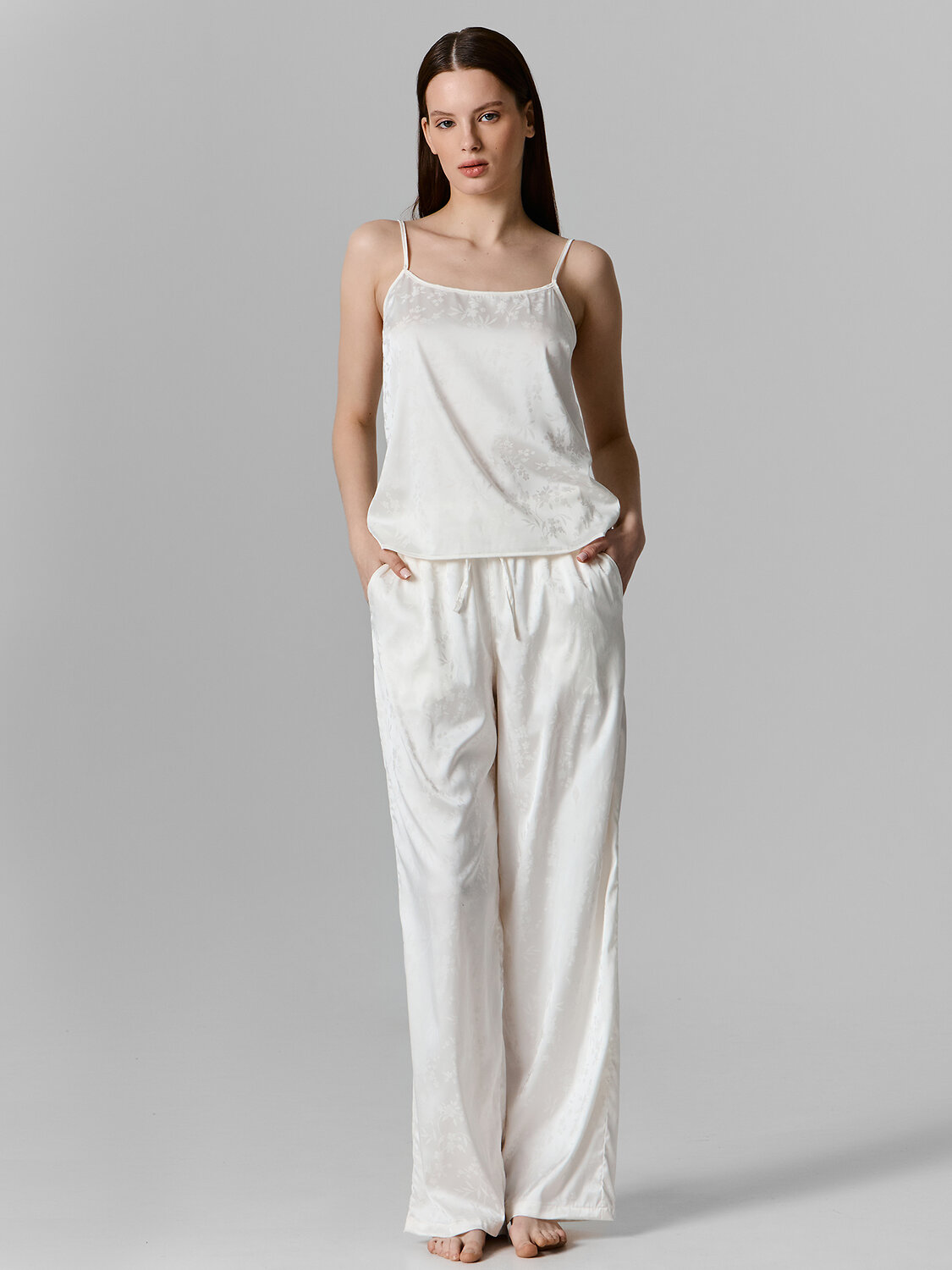 MARK FORMELLE Брюки 583177 532431 цветы на св.молочном