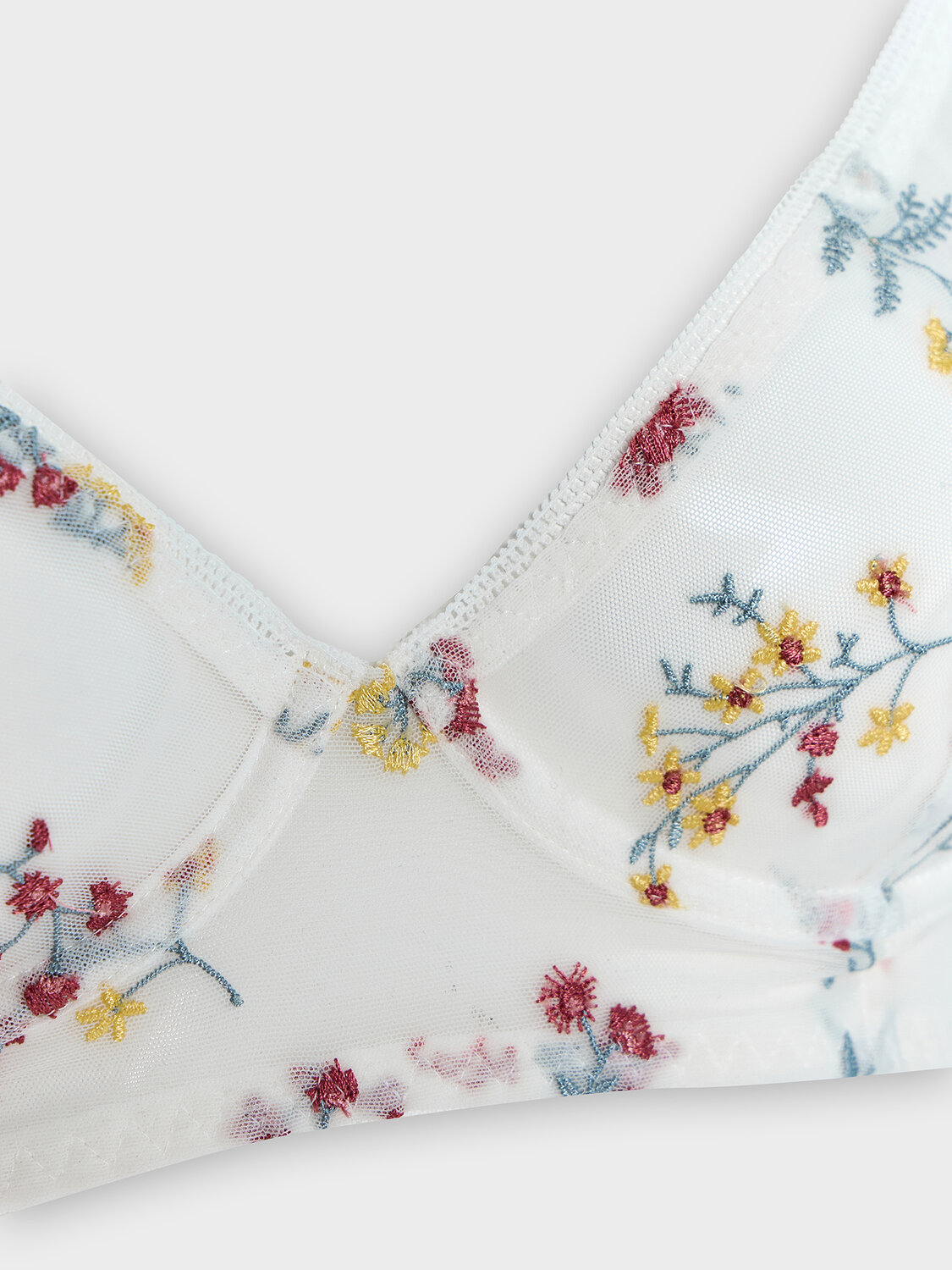 MARK FORMELLE Бюстгальтер 583190 512565 цветы на молочном