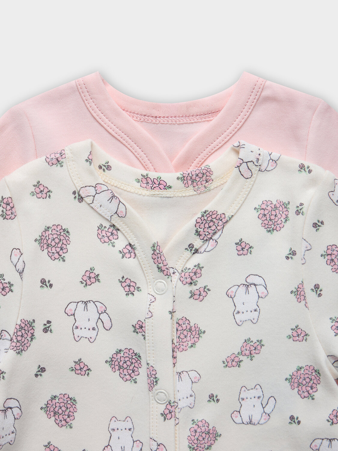 MARK FORMELLE Комбинезон 583208 14005-2 котики с цветами на молочном +розовый