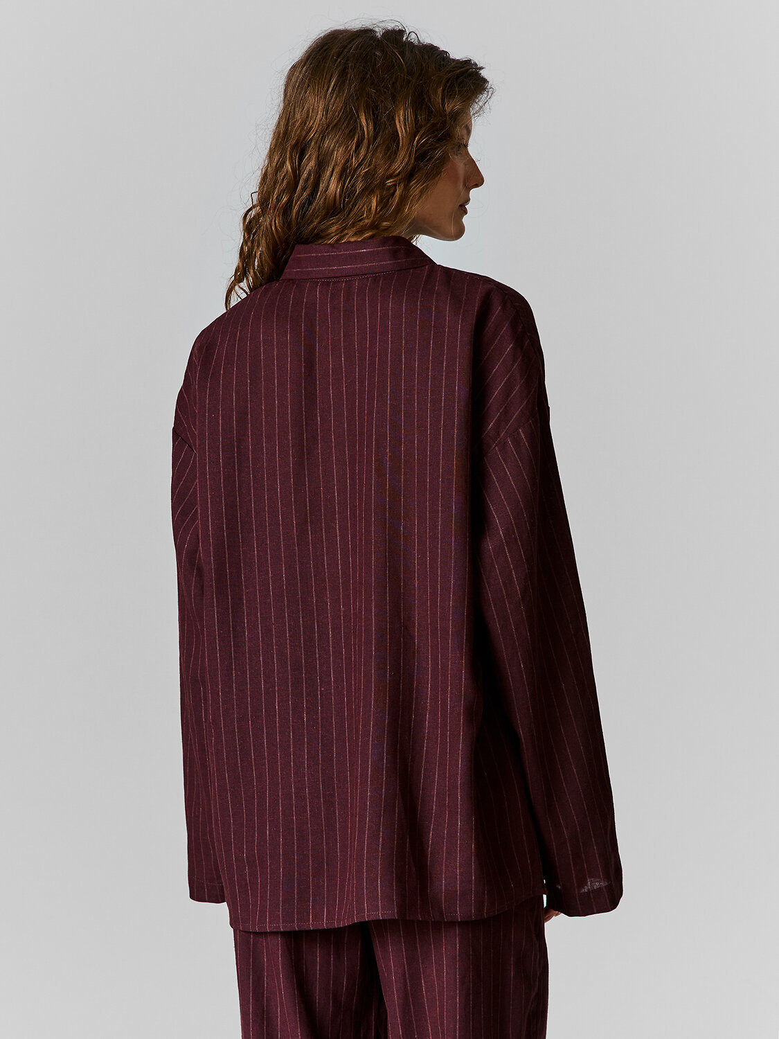 MARK FORMELLE Рубашка 583240 502985-1 полоска на т.шоколаде