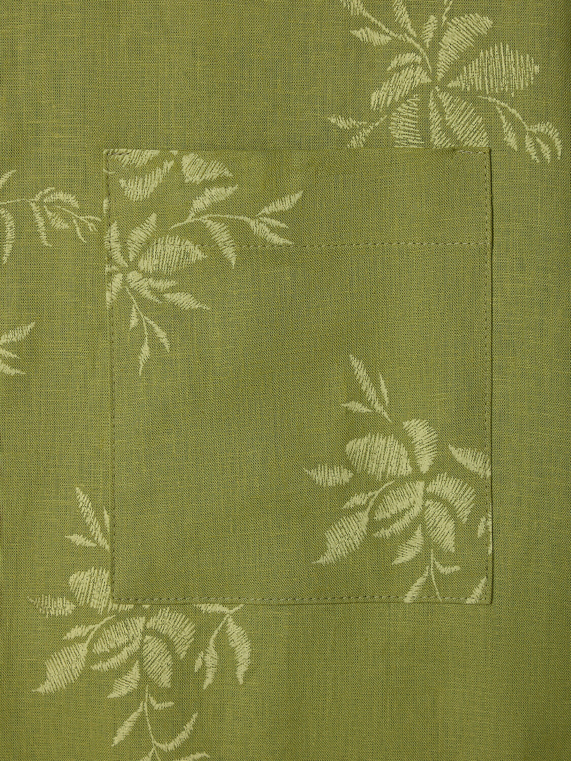 MARK FORMELLE Рубашка 583306 502985-1 цветы на оливковом