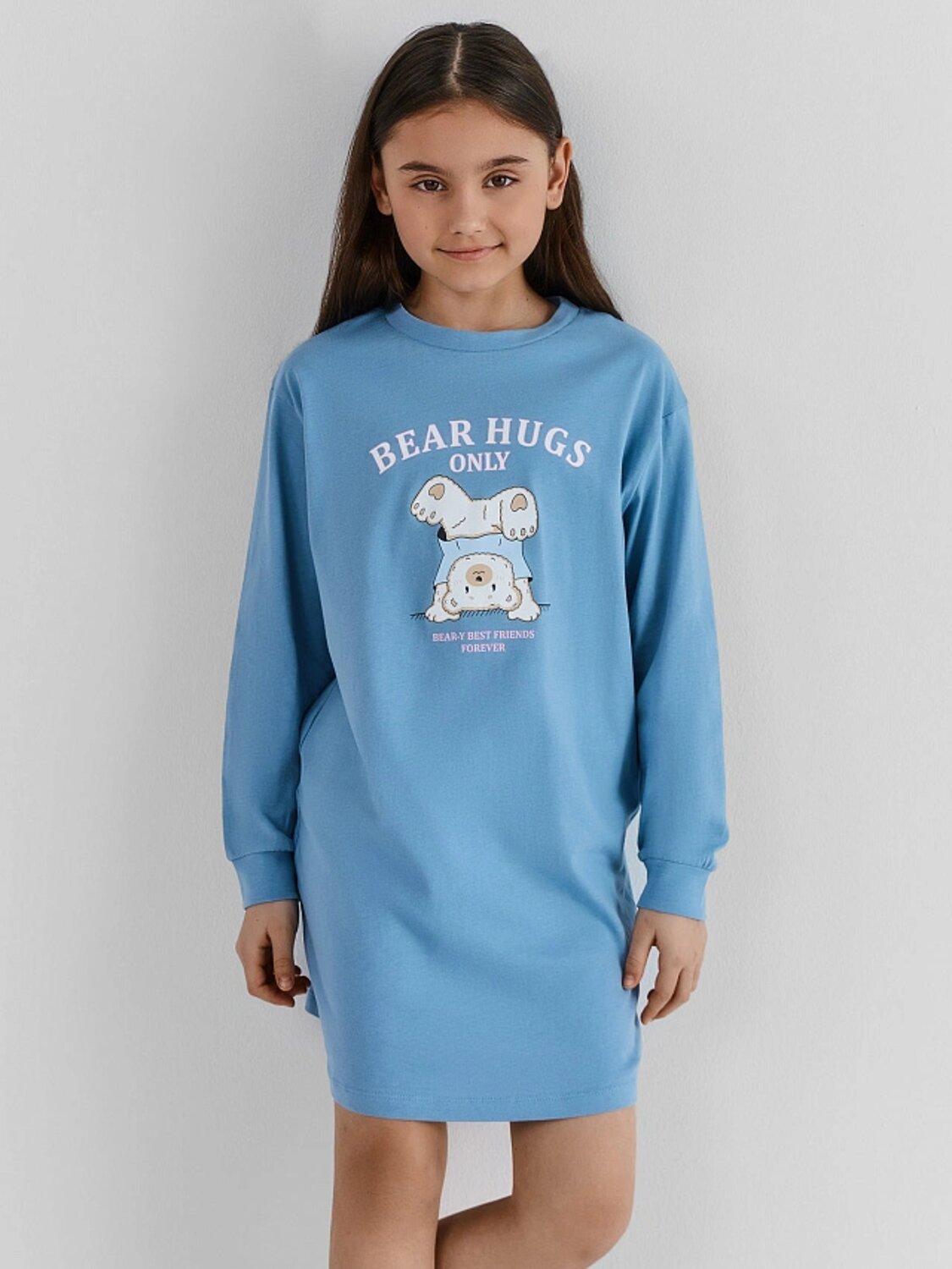 MARK FORMELLE Сорочка 583308 577718 сине -голубой +печать