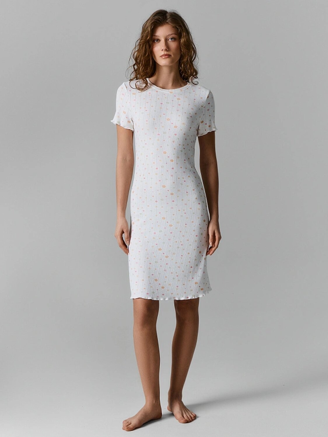 MARK FORMELLE Сорочка 583311 572405 цветы на белом