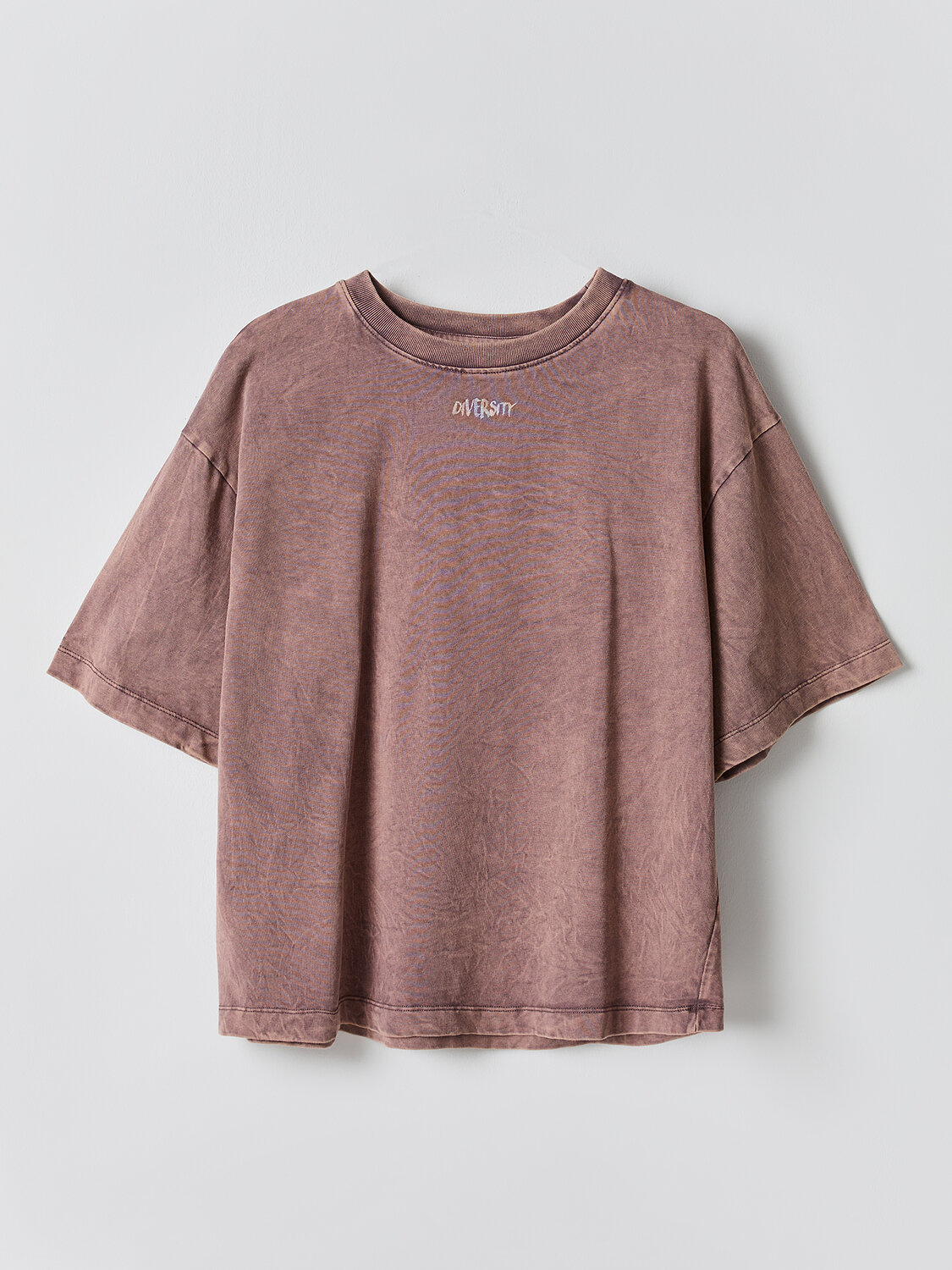 MARK FORMELLE Футболка 583345 112961 ACID WASH бордово-серый +печать