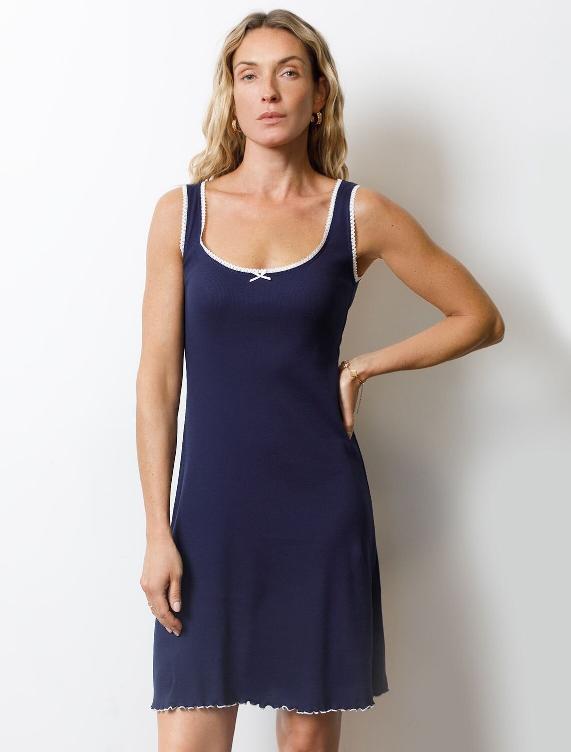 VILATTE Платье 583366 D42.120 т.синий