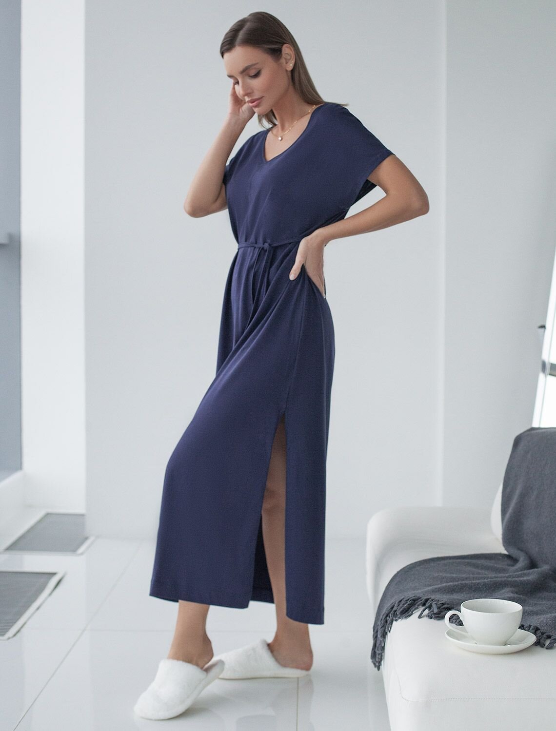 VILATTE Платье 583368 D42.122 т.синий