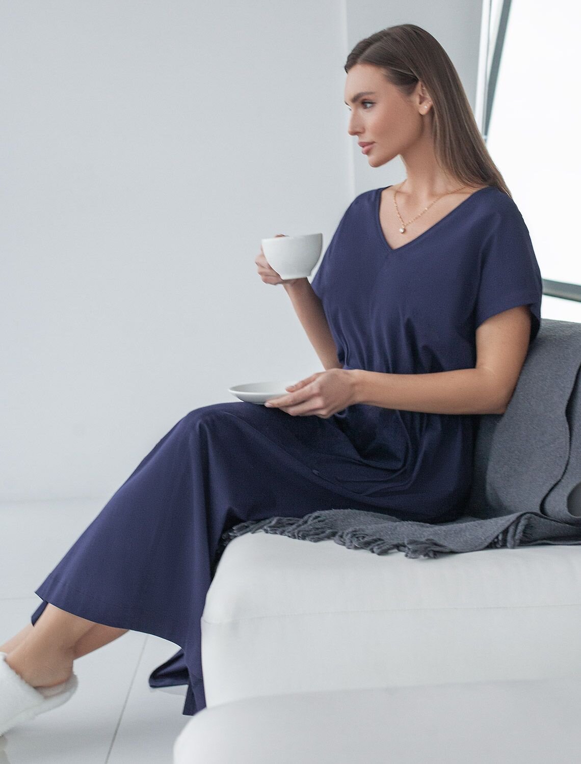 VILATTE Платье 583368 D42.122 т.синий