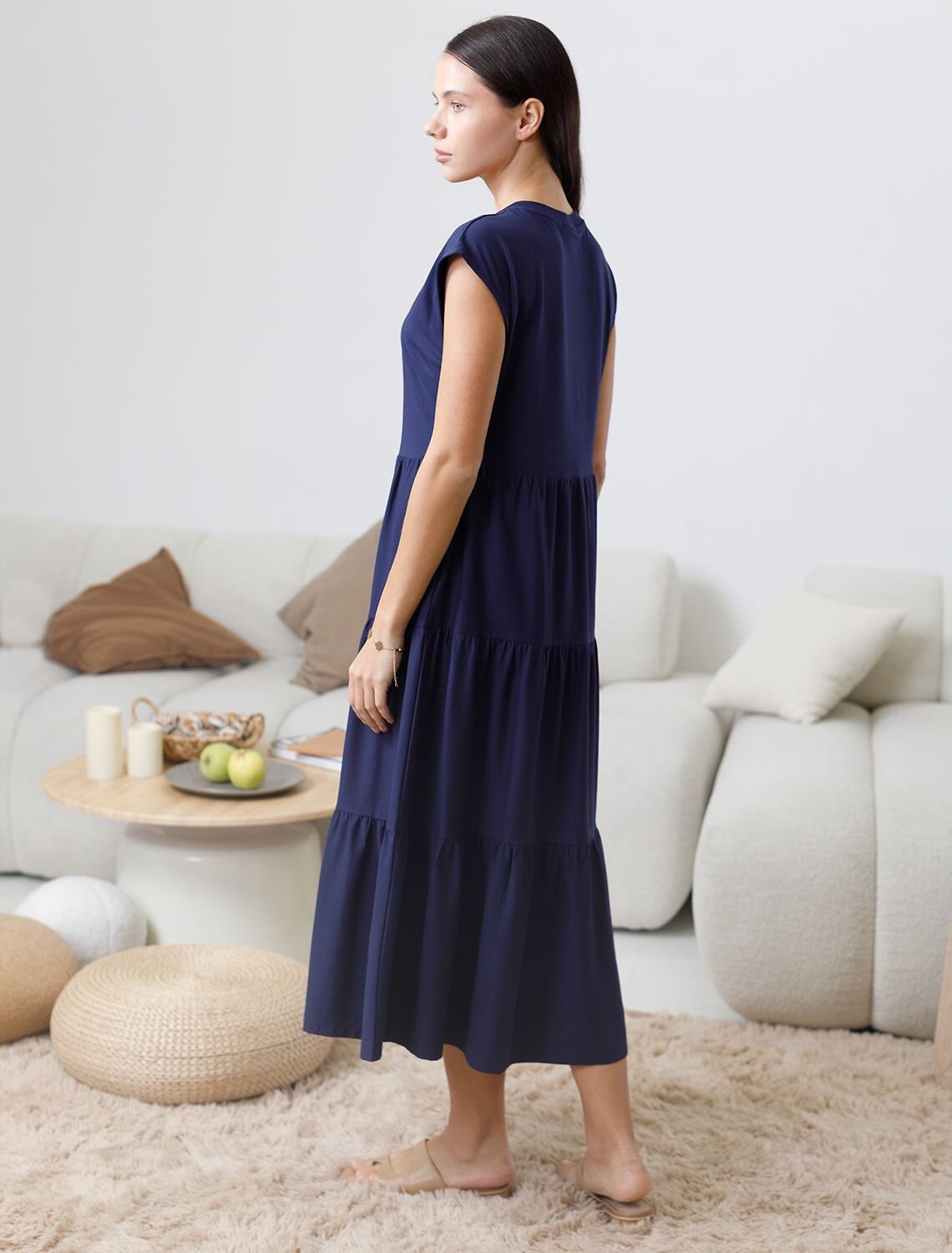 VILATTE Платье 583370 D42.123 т.синий