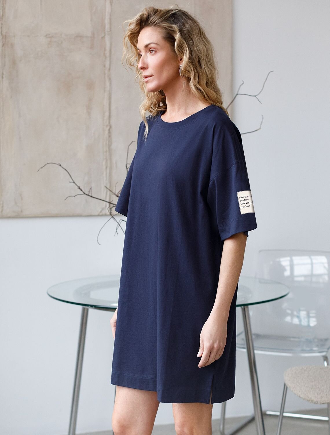 VILATTE Платье 583373 D42.125 т.синий_love_live