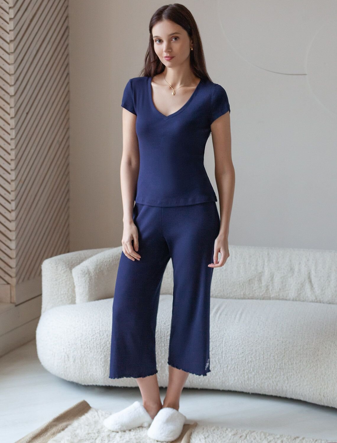 VILATTE Брюки 583386 D44.160 т.синий