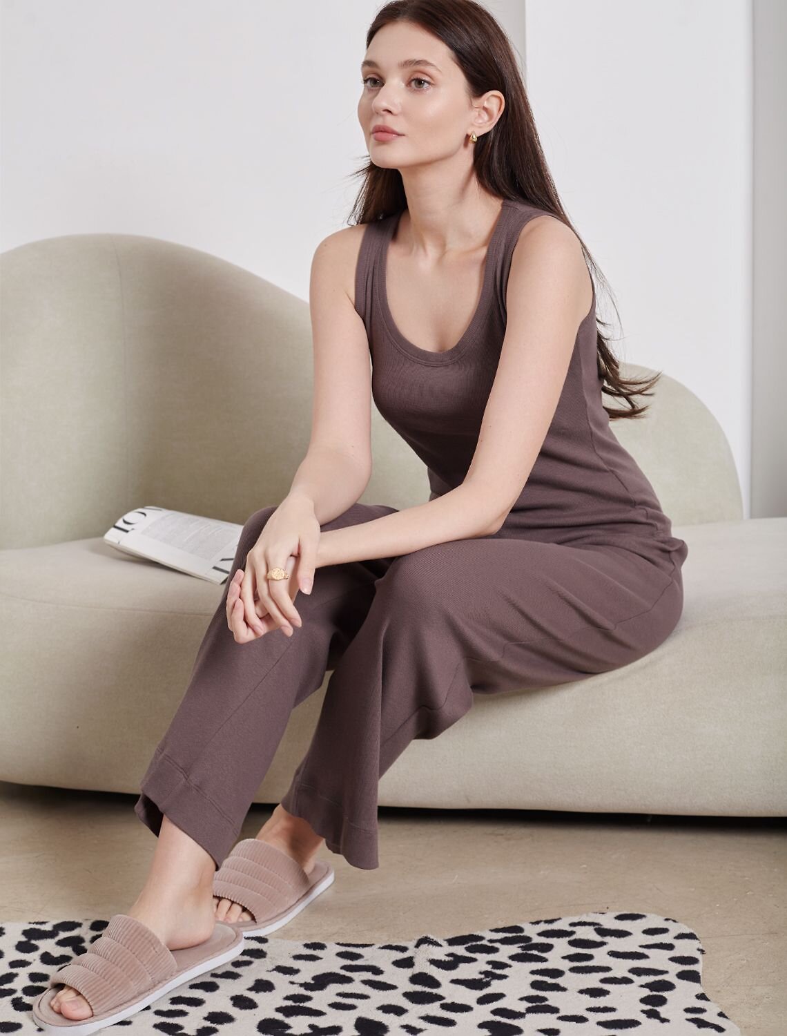 VILATTE Брюки 583389 D44.161 кофе