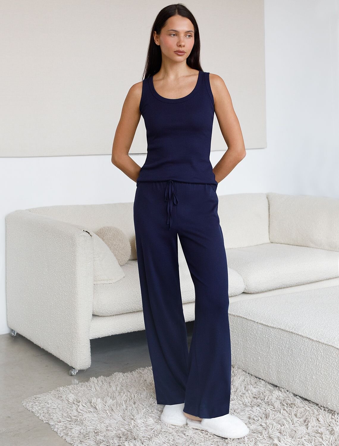 VILATTE Брюки 583392 D44.161 т.синий