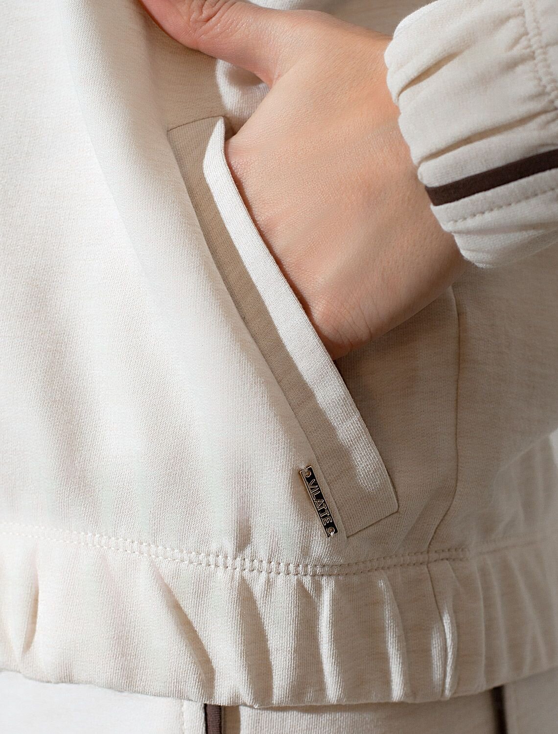 VILATTE Джемпер 583409 D49.138 овсяный меланж