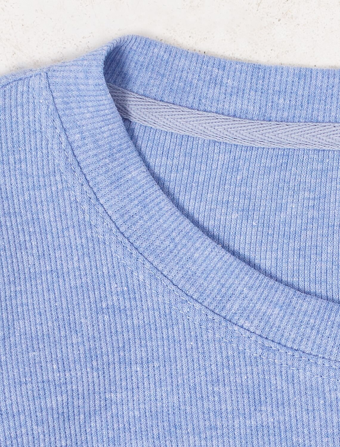 VILATTE Джемпер 583425 D49.151 голубой меланж