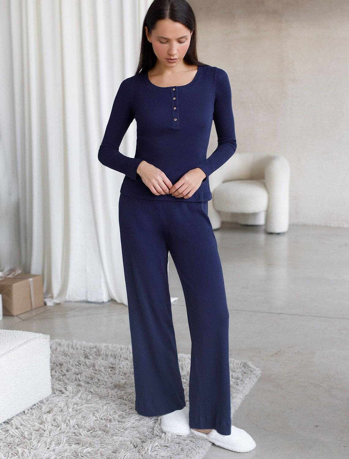 VILATTE Джемпер 583429 D49.151 т.синий