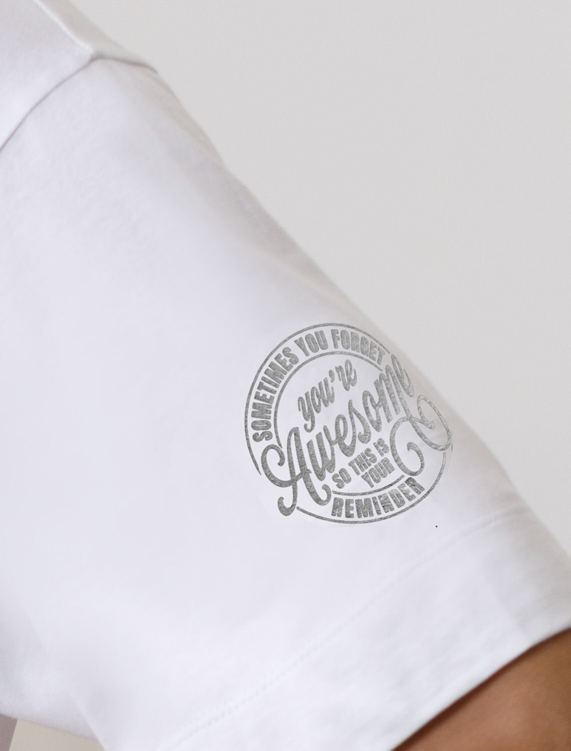 VILATTE Футболка 583443 D49.157 белый_awesome