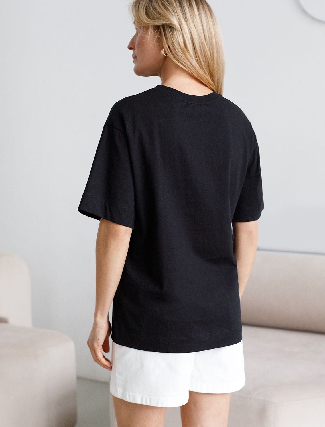 VILATTE Футболка 583448 D49.157 черный_sporty