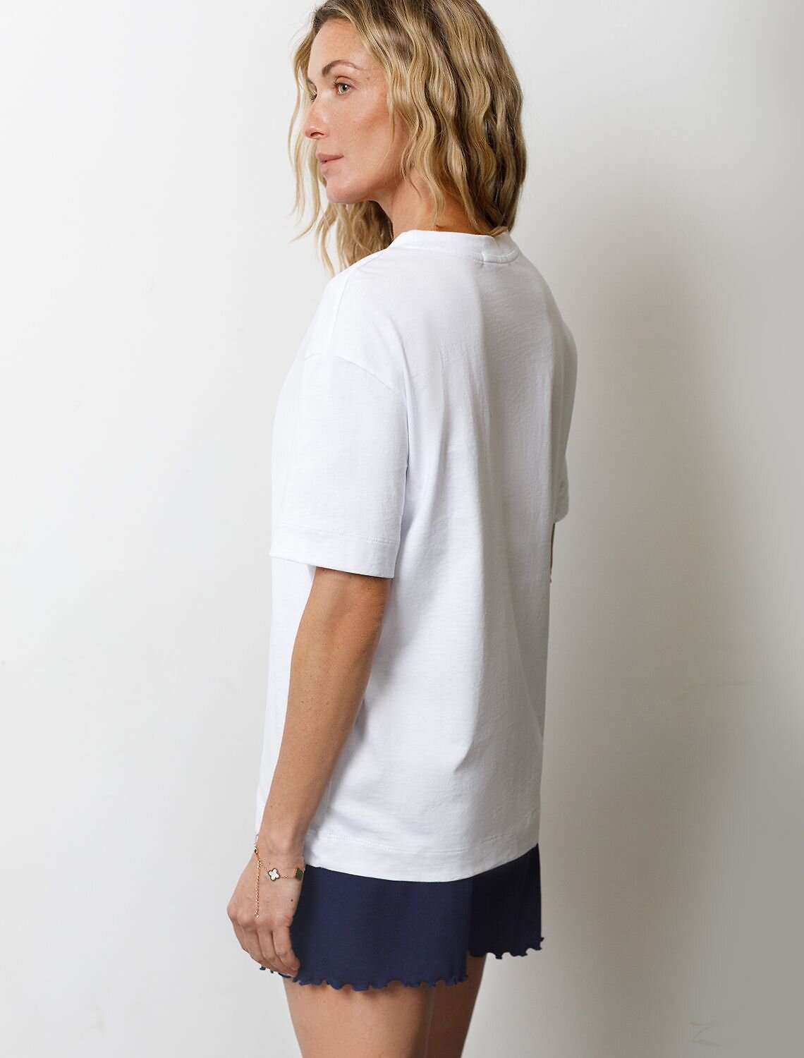 VILATTE Футболка 583453 D49.158 белый_цветок