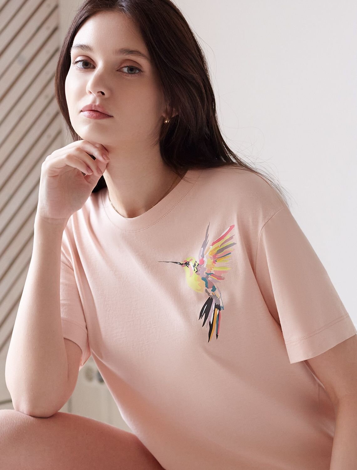 VILATTE Футболка 583456 D49.158 пудра_колибри