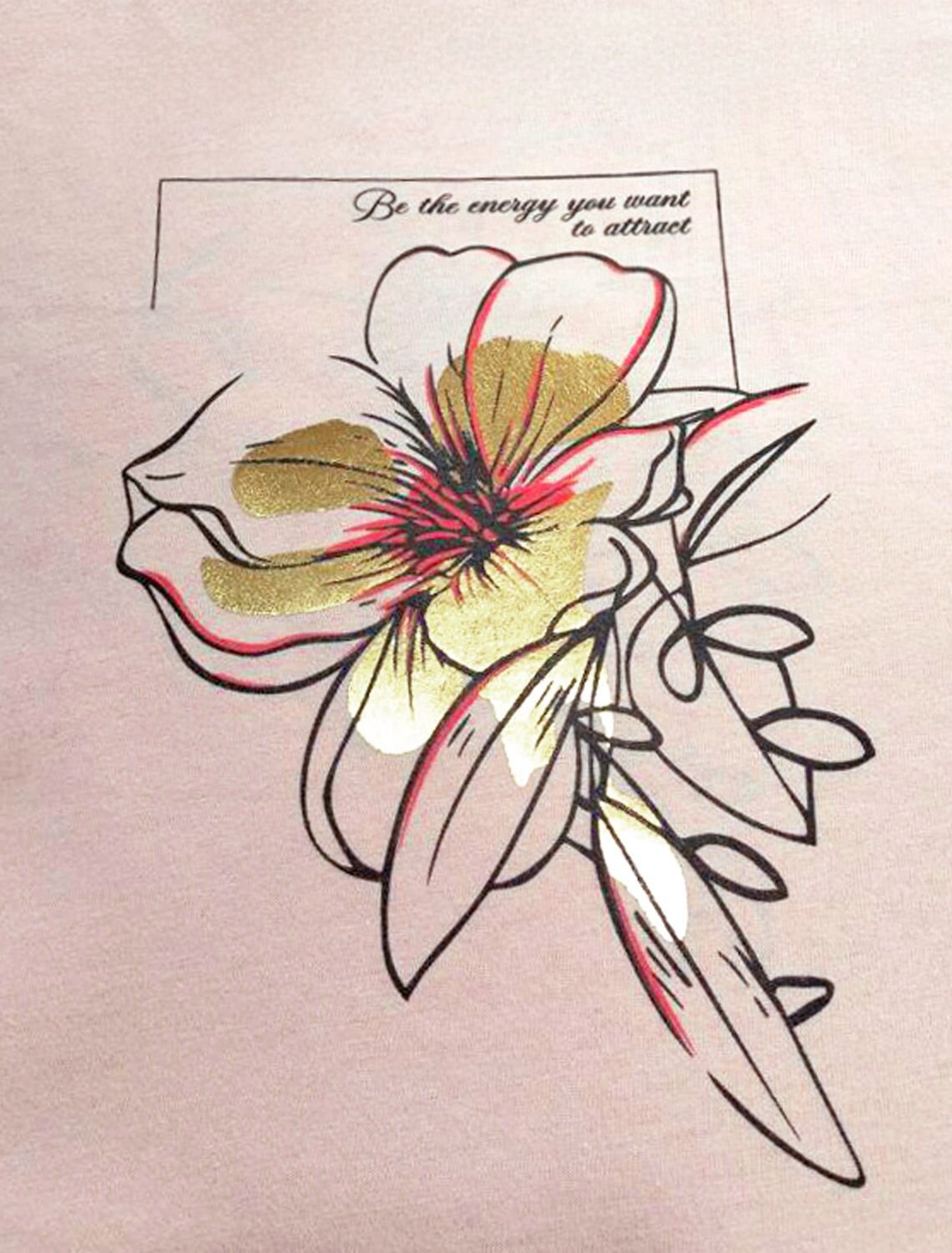 VILATTE Футболка 583458 D49.158 пудра_цветок