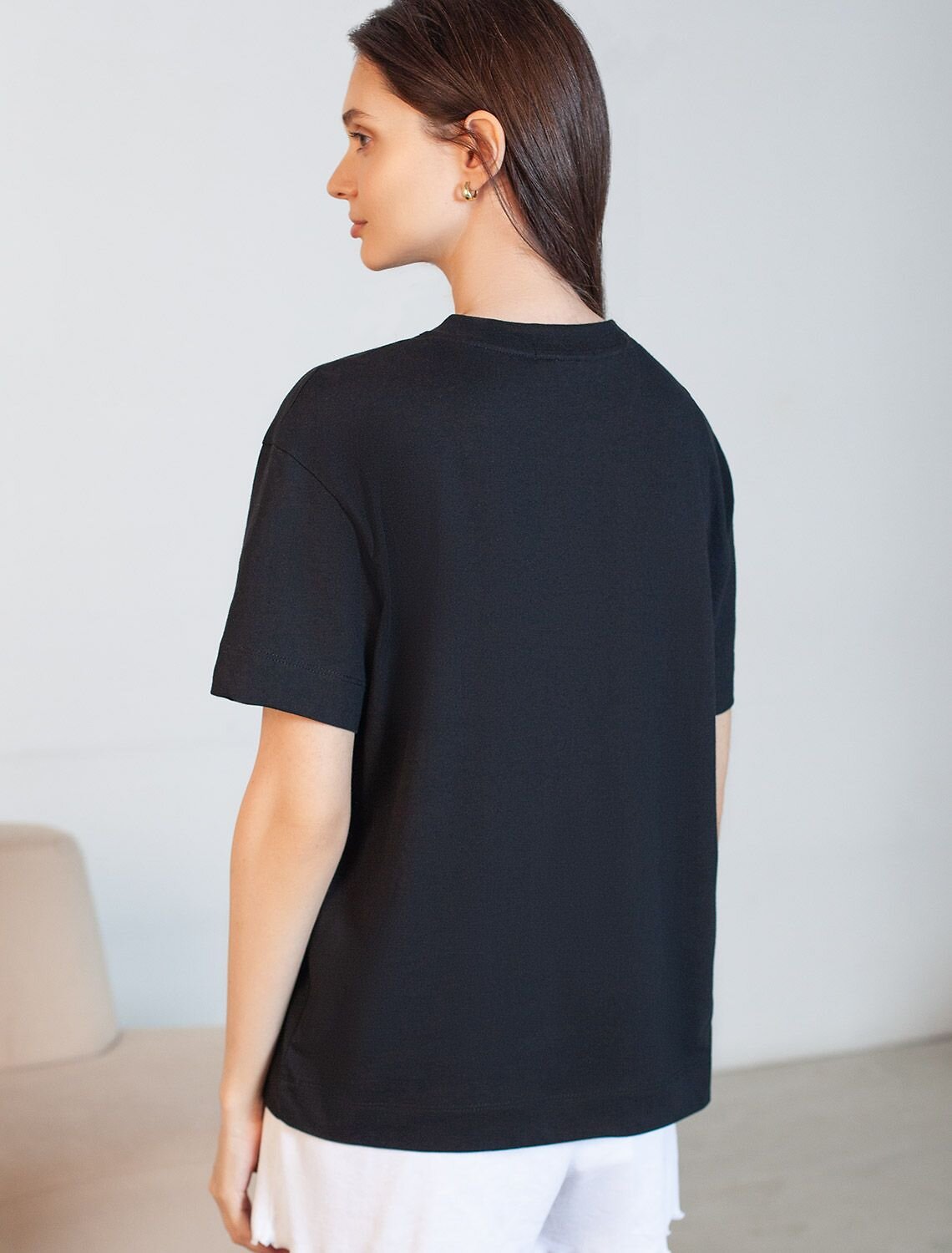 VILATTE Футболка 583461 D49.158 черный_love