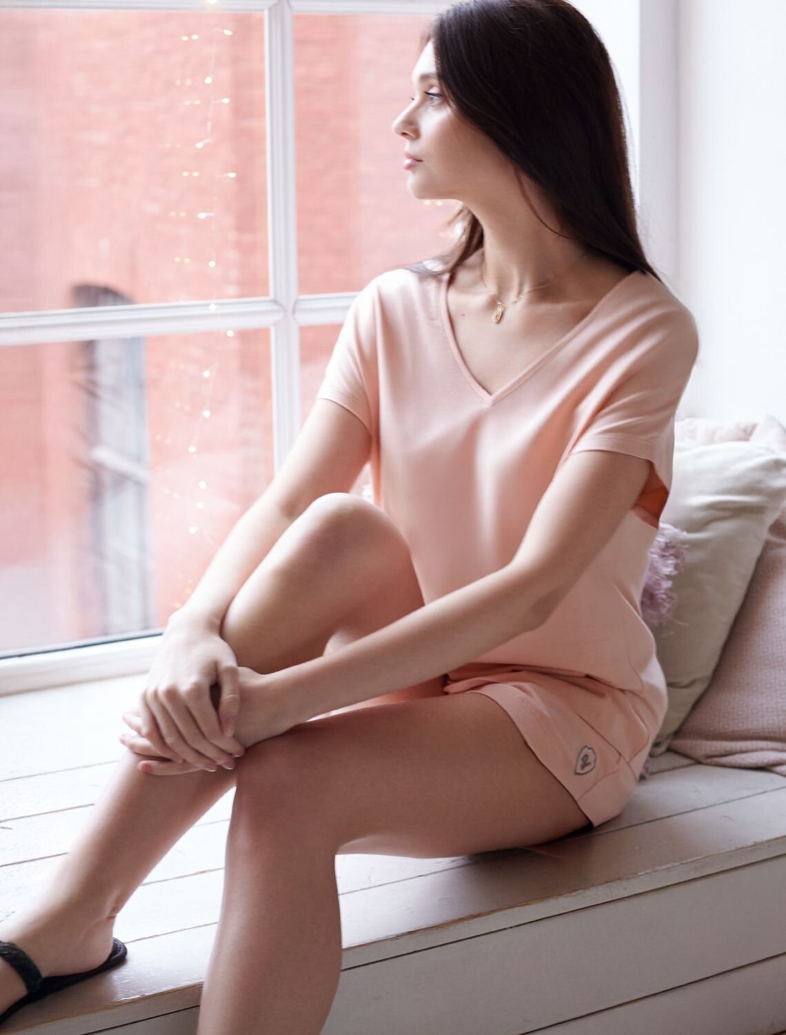 VILATTE Футболка 583466 D49.159 пудра