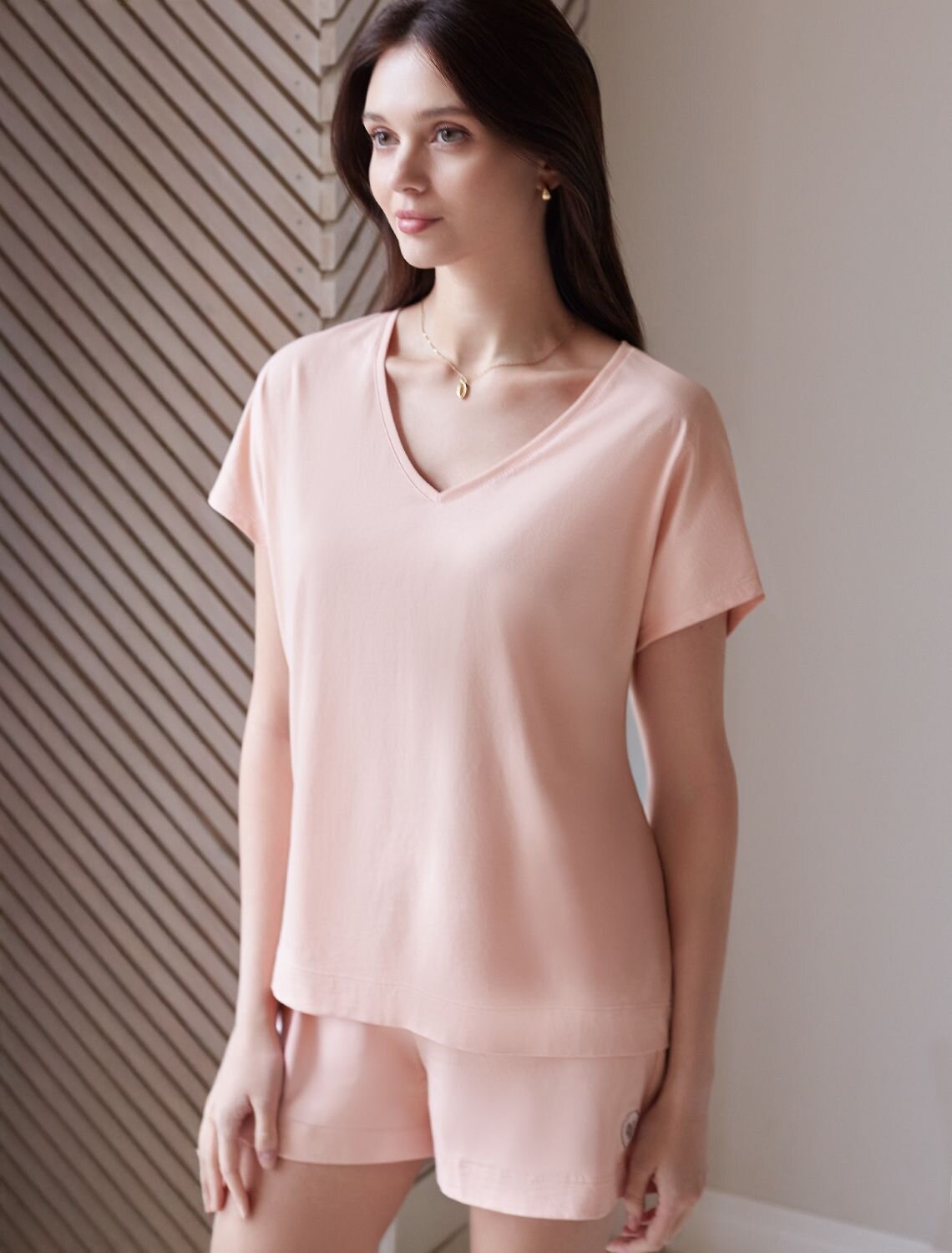 VILATTE Футболка 583466 D49.159 пудра