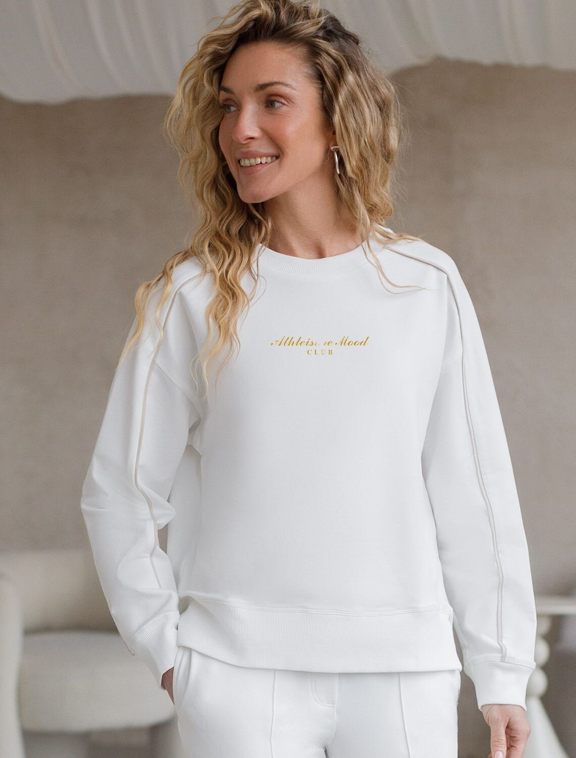 VILATTE Джемпер 583469 D49.161 белый_athleisure mood