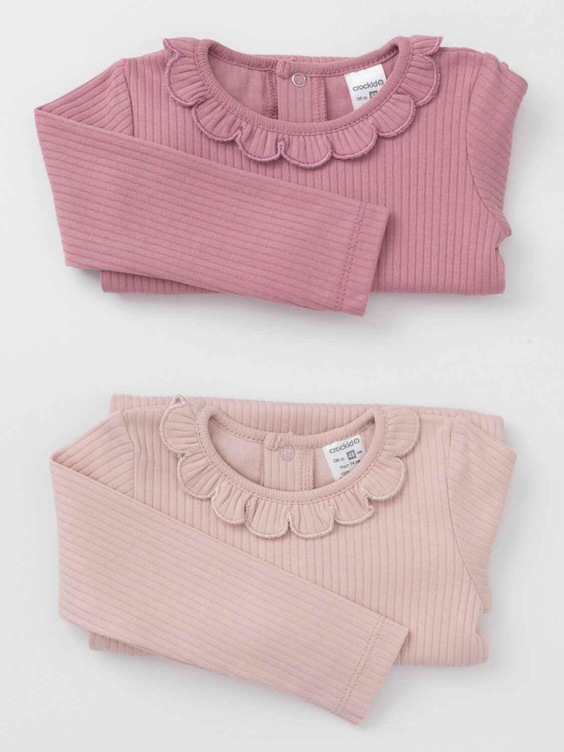 CROCKID Боди 583481 К 6554-2уп розовый
