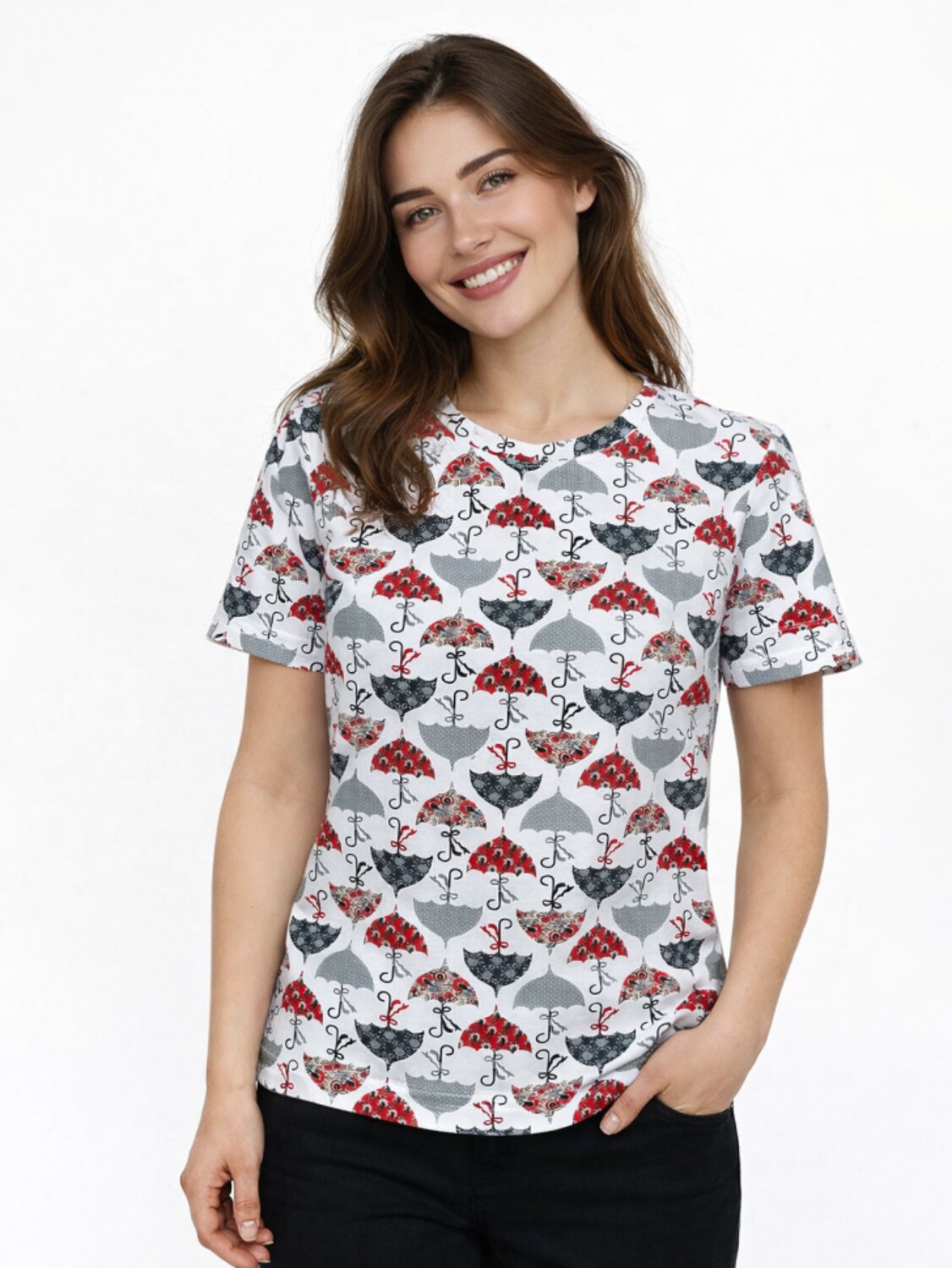 Binita Футболка 583503 1265-2 бело-красная