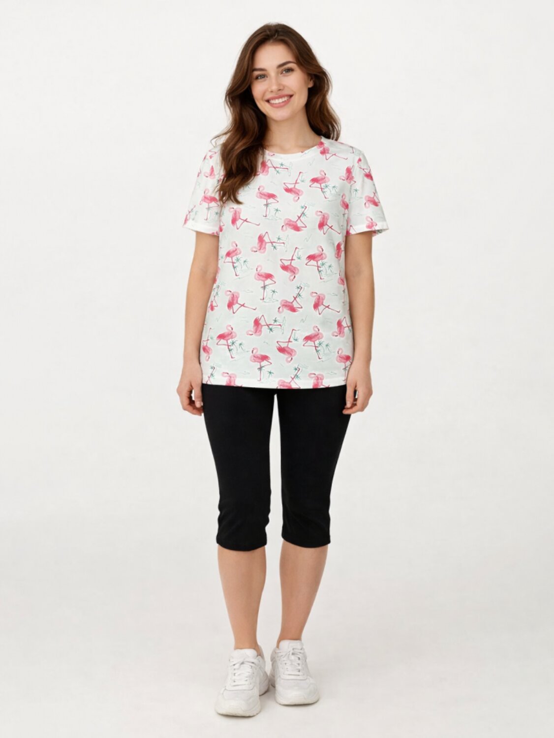 Binita Футболка 583504 1265-3 бело-розовая