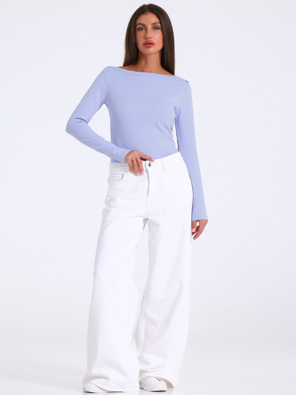 Апрель Лонгслив 583522 1ЖДЛД4886200 сиреневый