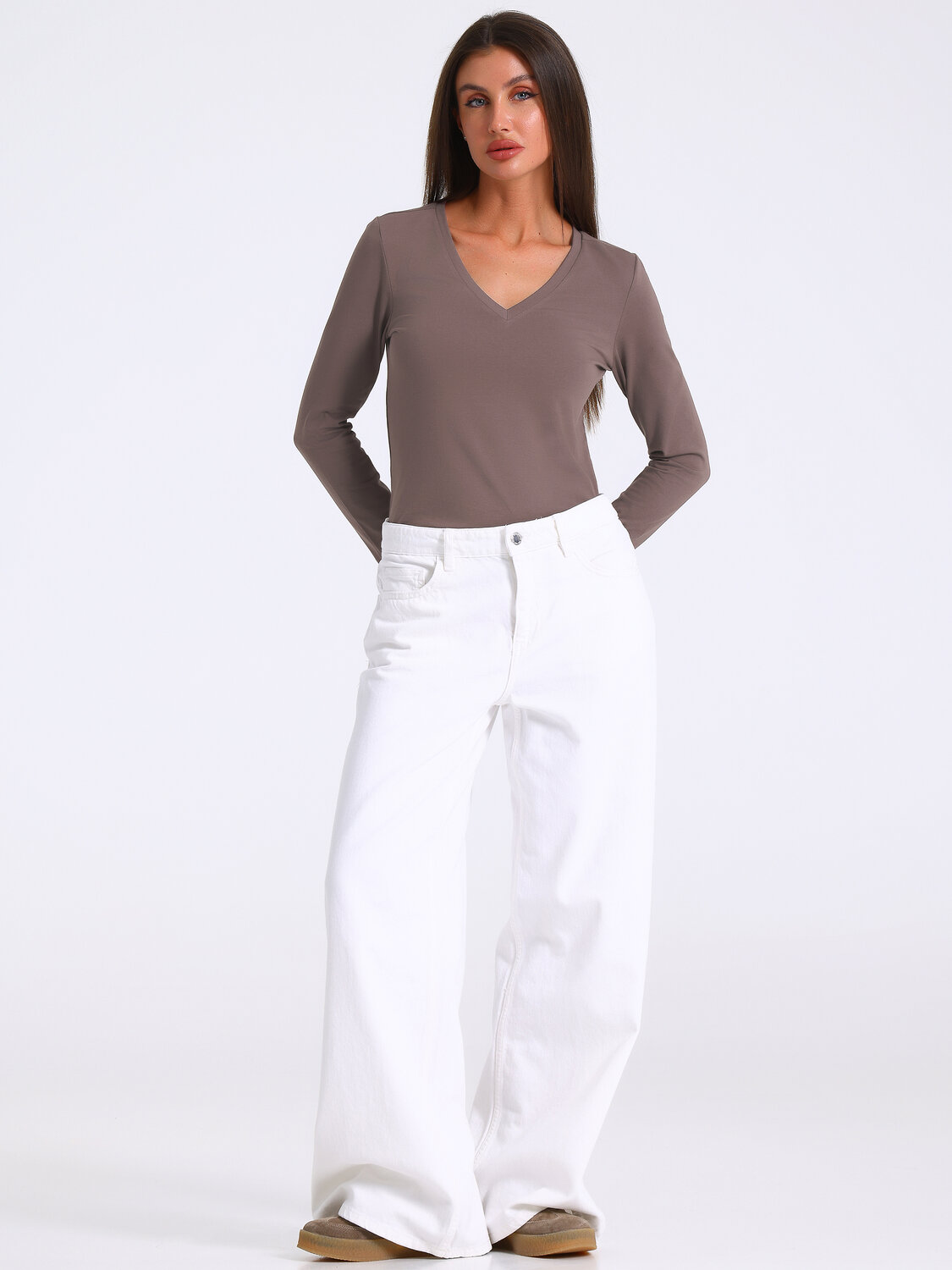 Апрель Лонгслив 583524 1ЖДЛД5090804 светло-коричневый