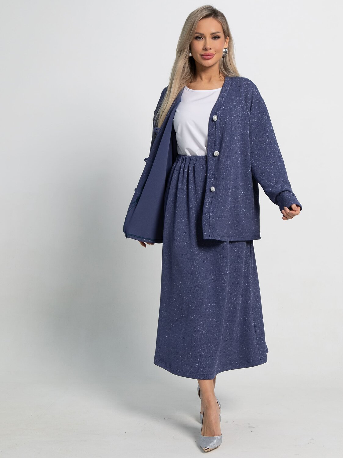 LT Collection Кардиган 583547 Б15051-39М синий