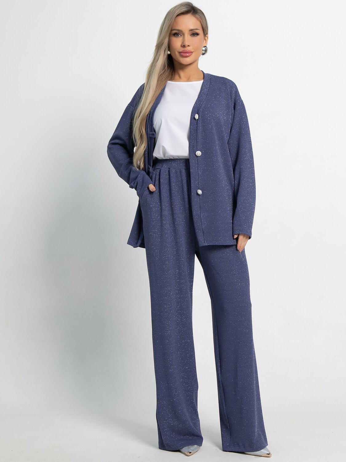 LT Collection Кардиган 583547 Б15051-39М синий