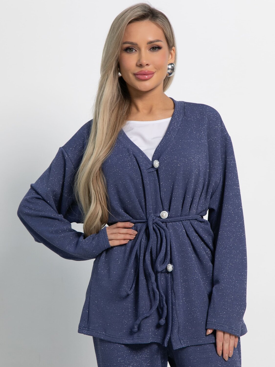 LT Collection Кардиган 583547 Б15051-39М синий