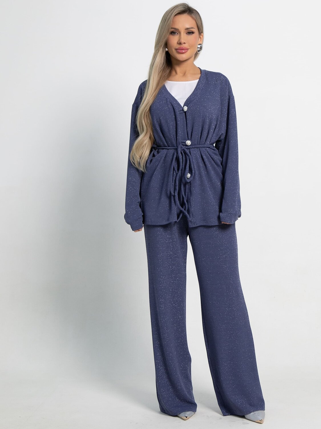 LT Collection Кардиган 583547 Б15051-39М синий