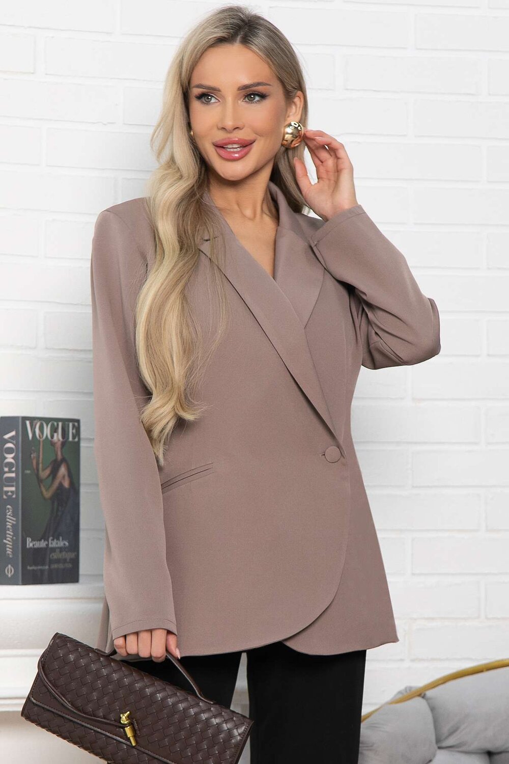 LT Collection Жакет 583549 Б15060-5М коричневый