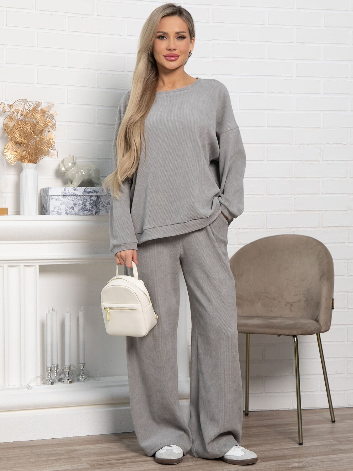 LT Collection Костюм 583556 К15148-5М серый