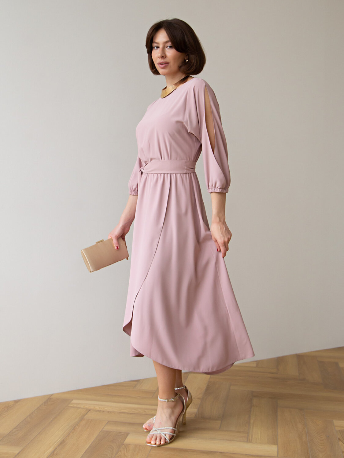 LT Collection Платье 583559 П15165-1М розовый