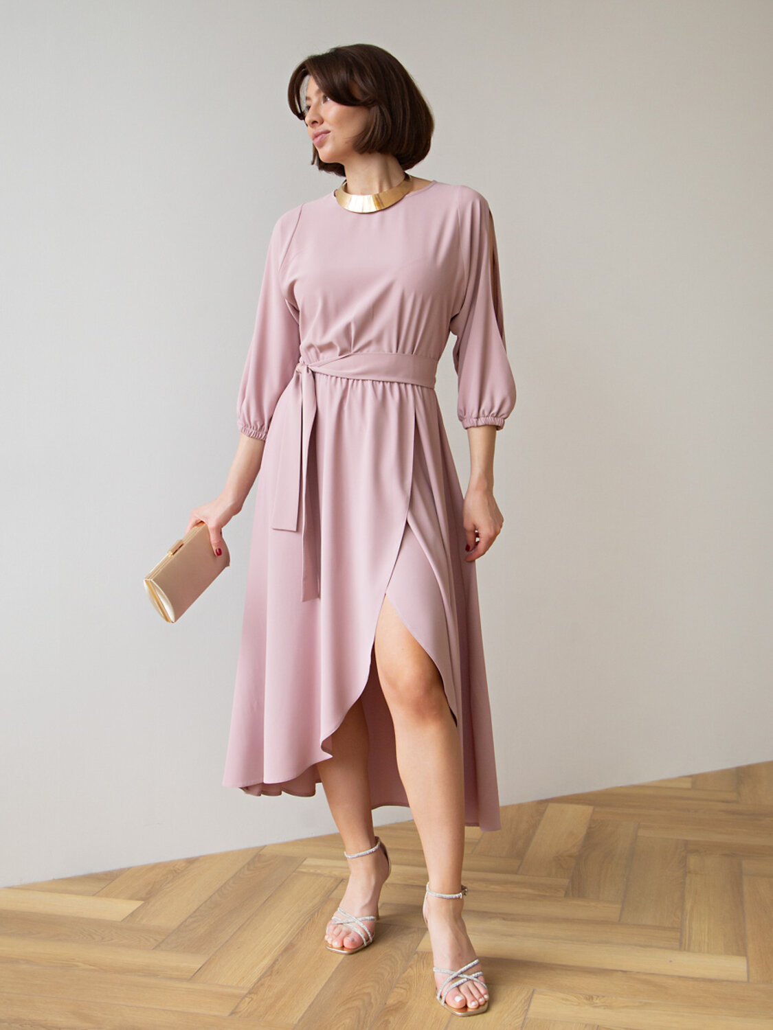 LT Collection Платье 583559 П15165-1М розовый