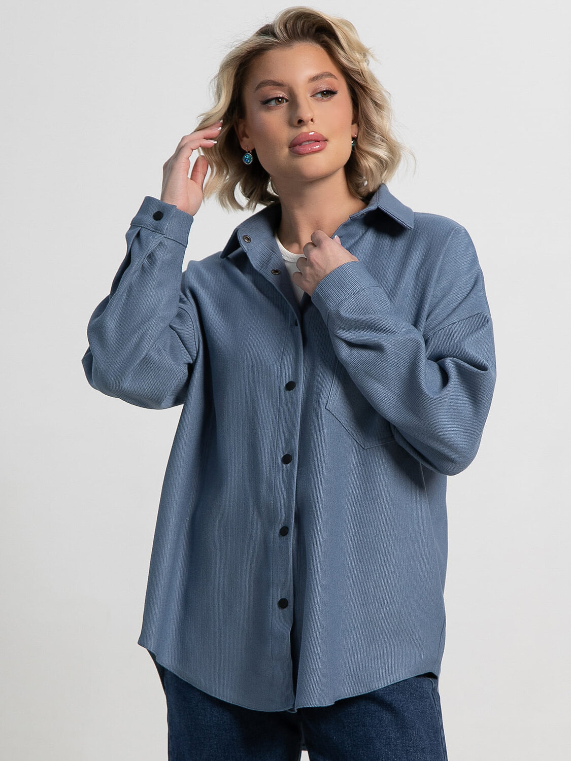 LT Collection Рубашка 583561 Б15168-4М деним