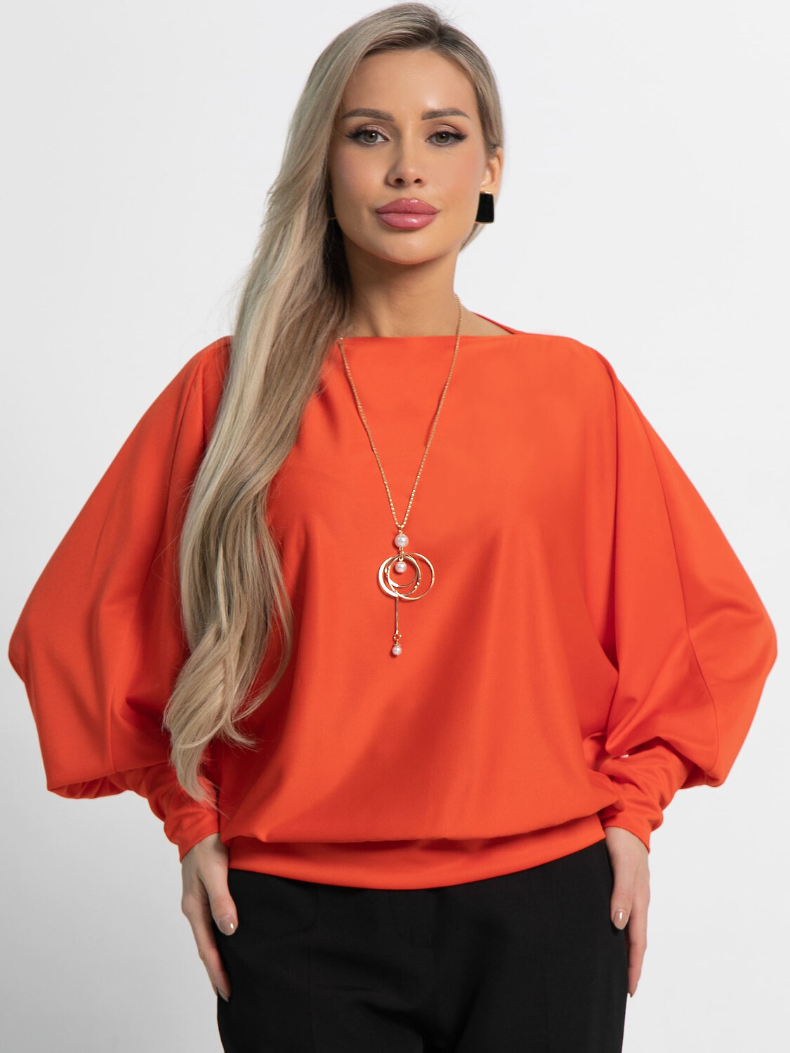 LT Collection Блуза 583562 Б15183-5М оранжевый